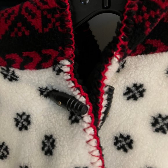 Ladies Reversible and Washable Fleece Stadium Length Coat - Picture 6 of 10